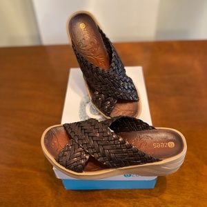 Dainty, Bronze Slides/Wedges/Sandals